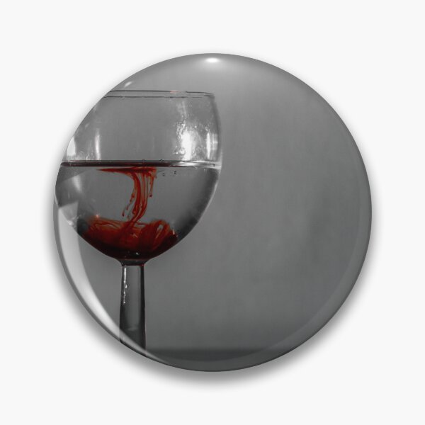 Item preview, Red Ink Droplet In Wine Glass Of Water With Monochrome Background And Dramatic Contrast designed and sold by Nmallia.