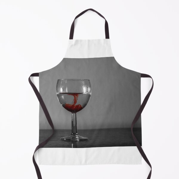 Item preview, Red Ink Droplet In Wine Glass Of Water With Monochrome Background And Dramatic Contrast designed and sold by Nmallia.
