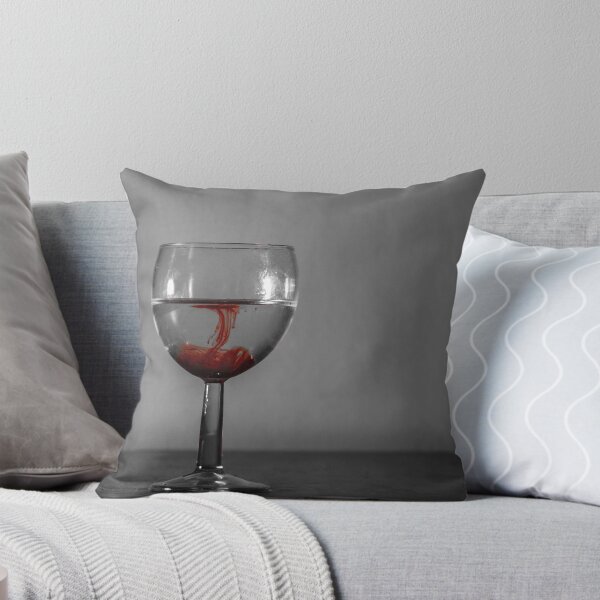 Item preview, Red Ink Droplet In Wine Glass Of Water With Monochrome Background And Dramatic Contrast designed and sold by Nmallia.