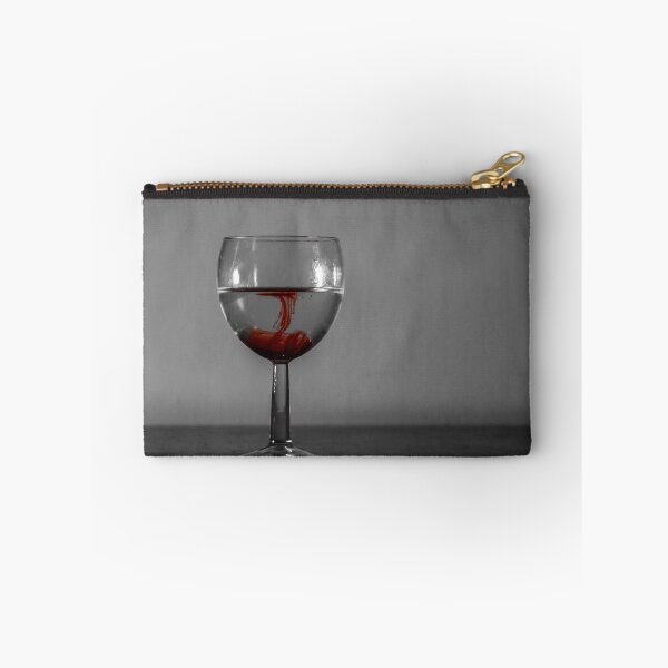 Item preview, Red Ink Droplet In Wine Glass Of Water With Monochrome Background And Dramatic Contrast designed and sold by Nmallia.