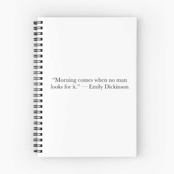 Item preview, Morning Comes When No Man Looks for It – Emily Dickinson Quote designed and sold by The Prose Atelier.