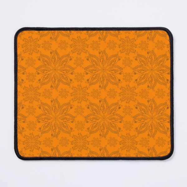 Item preview, Squash Blossom Line Design Orange ff8200 designed and sold by Art in My Loft.