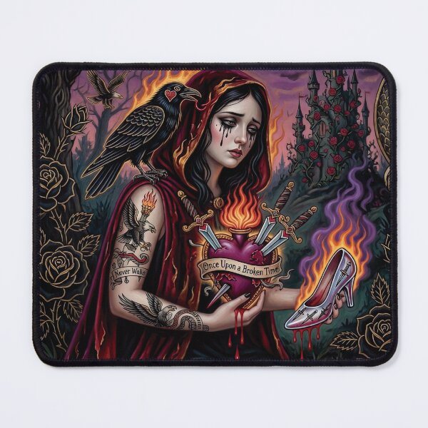 Item preview, The rose that bleeds forever. Dark Fairy Tale Art Print | Pop Surrealism | Lowbrow Art designed and sold by Piagor.