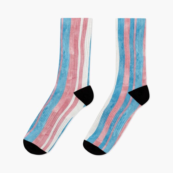 Item preview, Subtle Transgender Pride Flag Colors - Abstract Watercolor Stripes designed and sold by Cannaxes Studio.