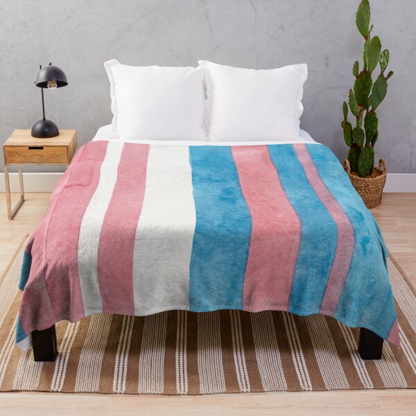 Item preview, Subtle Transgender Pride Flag Colors - Abstract Watercolor Stripes designed and sold by Cannaxes Studio.