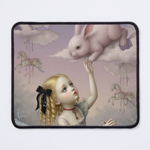 Item preview, Small Impossible Encounters. Dark Whimsical Doll ✦ Lowbrow Pop Surrealism Art Print designed and sold by Piagor.