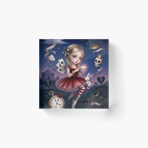 Item preview, Memories That Bleed – Pop Surrealism Art, Gothic Cute Girl, Dark Whimsical Illustration designed and sold by Piagor.