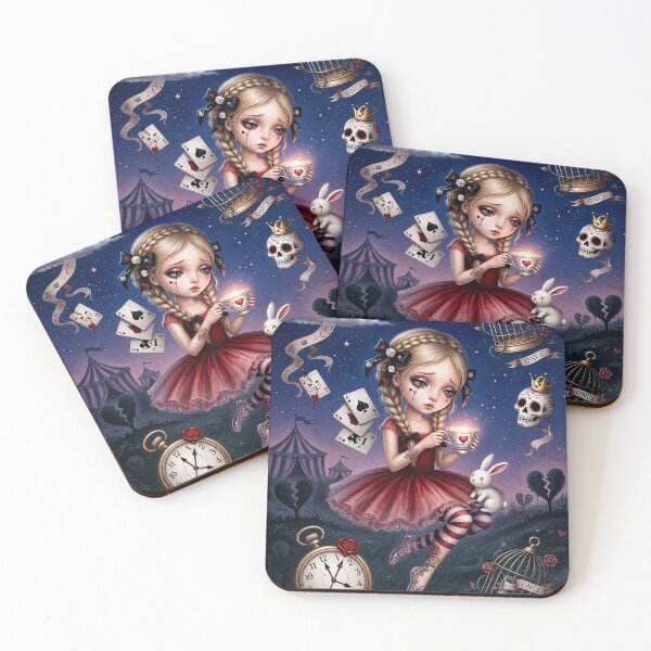 Item preview, Memories That Bleed – Pop Surrealism Art, Gothic Cute Girl, Dark Whimsical Illustration designed and sold by Piagor.