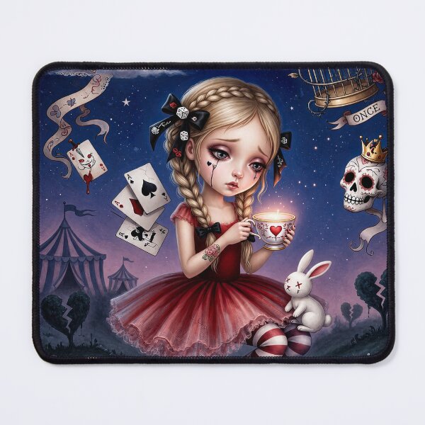Item preview, Memories That Bleed – Pop Surrealism Art, Gothic Cute Girl, Dark Whimsical Illustration designed and sold by Piagor.