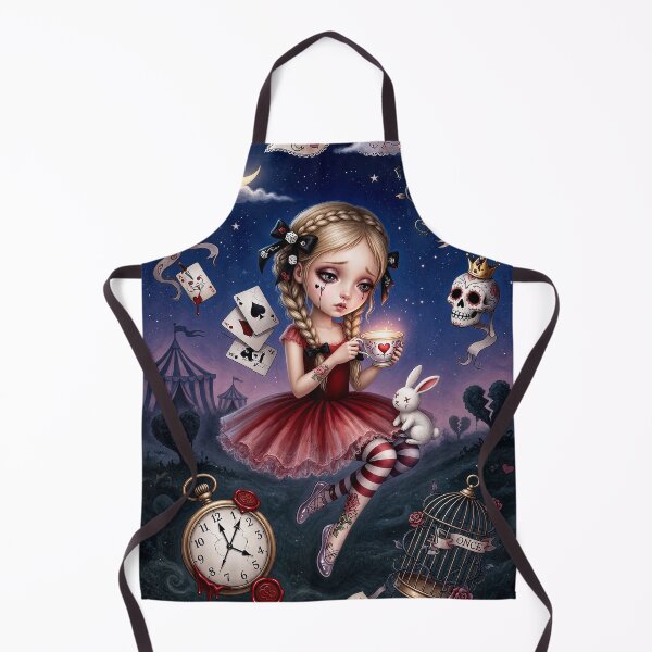 Item preview, Memories That Bleed – Pop Surrealism Art, Gothic Cute Girl, Dark Whimsical Illustration designed and sold by Piagor.
