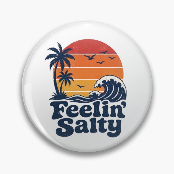 Item preview, Funny Feelin Salty Beach Summer Vacation Vintage 70's Retro  designed and sold by clothesy7.