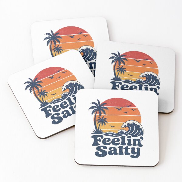 Item preview, Funny Feelin Salty Beach Summer Vacation Vintage 70's Retro  designed and sold by clothesy7.