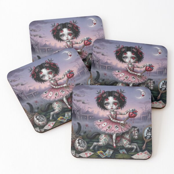 Item preview,  Broken Heart Circus– Pop Surrealism Art, Ed Hardy Style, Dark Whimsical Illustration designed and sold by Piagor.