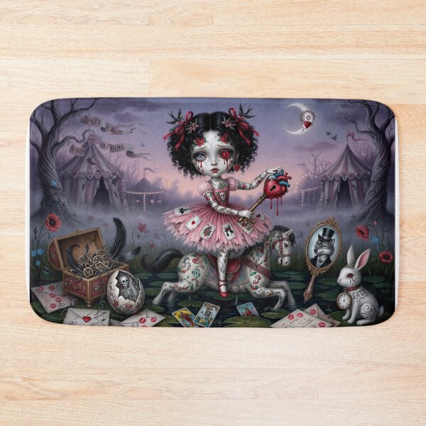 Item preview,  Broken Heart Circus– Pop Surrealism Art, Ed Hardy Style, Dark Whimsical Illustration designed and sold by Piagor.