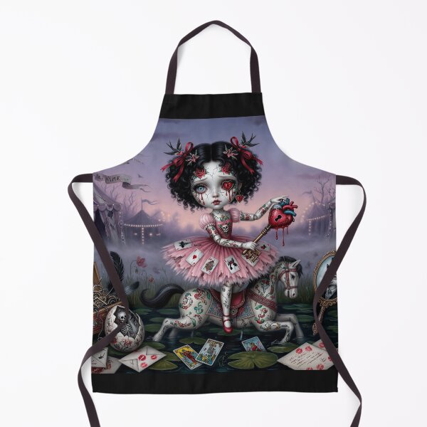 Item preview, Broken Heart Circus– Pop Surrealism Art, Ed Hardy Style, Dark Whimsical Illustration designed and sold by Piagor.