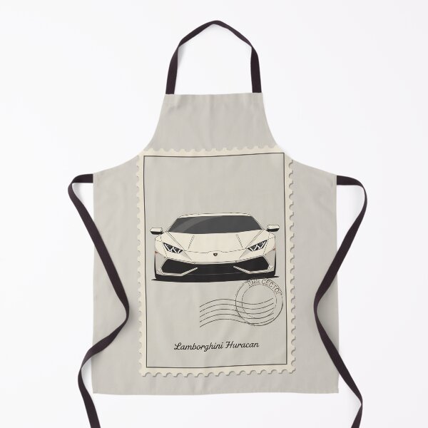 Item preview, Lamborghini Huracan White Supercar Vintage Postage Stamp Art designed and sold by Motorline44.