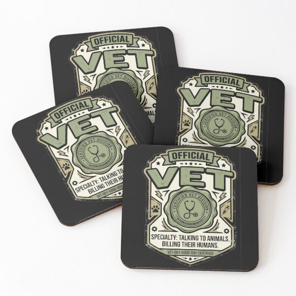 Item preview, Official Vet Badge Talking To Animals Billing Their Humans Funny Vet Gift designed and sold by StillWildink.