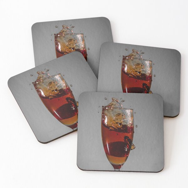 Item preview, Red Beverage Splash in Wine Glass Frozen Motion Dramatic Drink Pour High-Speed Photography designed and sold by Nmallia.
