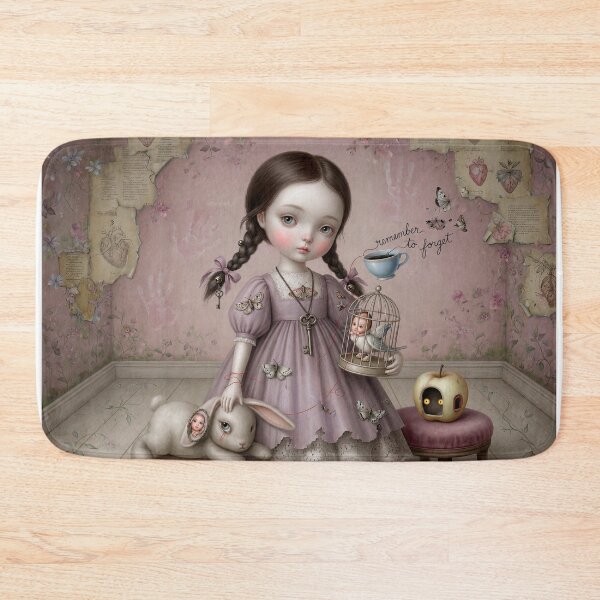 Item preview, emember to Forget – Pop Surrealism Art, Dark Cute Doll, Lowbrow Illustration designed and sold by Piagor.
