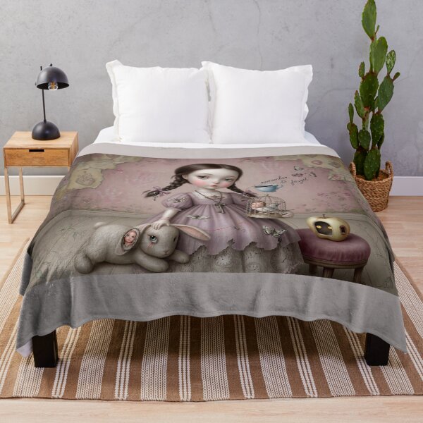 Item preview, emember to Forget – Pop Surrealism Art, Dark Cute Doll, Lowbrow Illustration designed and sold by Piagor.