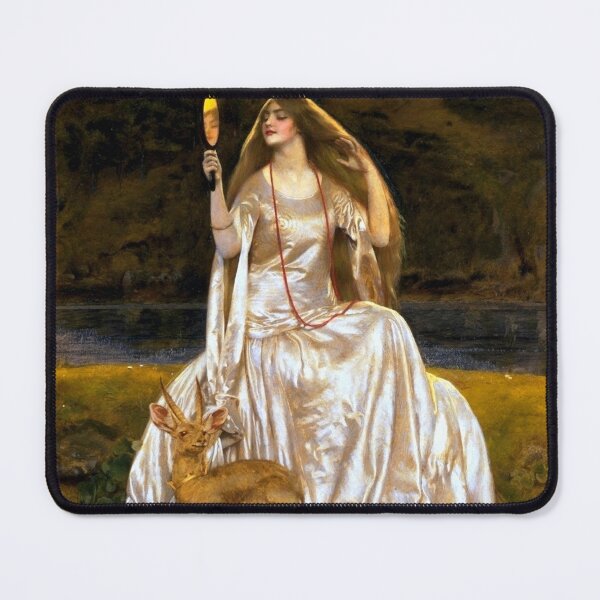 Item preview, The Damsel of the Lake, Called Nimue the Enchantress - Frank Cadogan Cowper designed and sold by forgottenbeauty.
