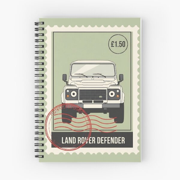Item preview, Land Rover Defender Todoterreno Clásico Arte de Sello Vintage designed and sold by Motorline44.