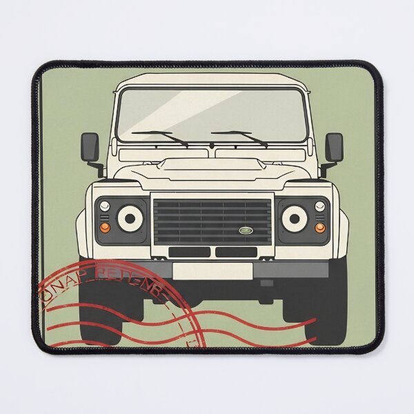 Item preview, Land Rover Defender Classic Off-Road Vintage Postage Stamp Art designed and sold by Motorline44.