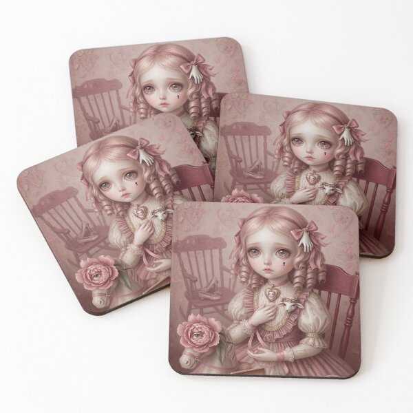 Item preview, The Ritual of Small Things| Vintage Soft Surrealism, Lowbrow Art, Pale Pink Aesthetic designed and sold by Piagor.