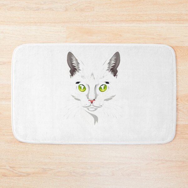 Item preview, Black and White Tuxedo Cat with Striking Green Eyes designed and sold by Pani Kara.