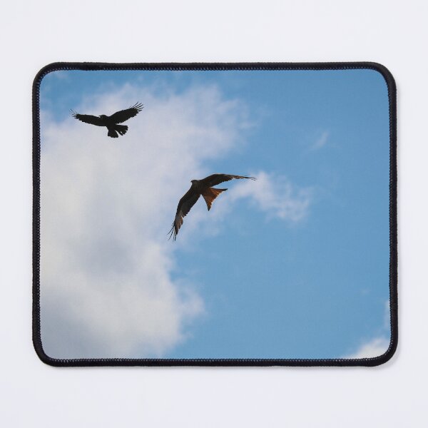 Item preview, Red Kite and Crow Against Sunny Cloud designed and sold by nikkysDesigns.
