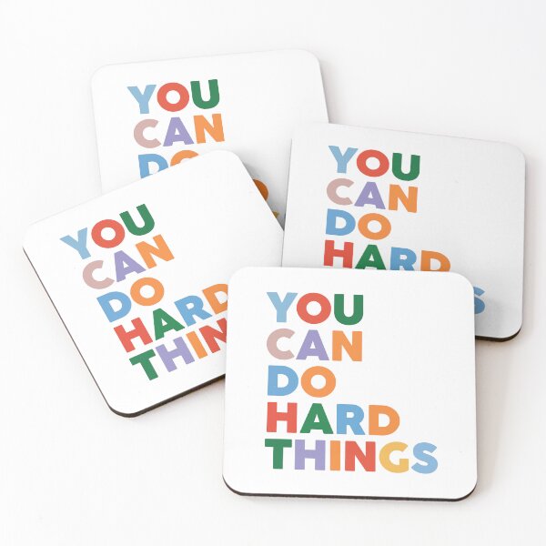 Item preview, You Can Do Hard Things Motivational Quote designed and sold by Love Between Pages.