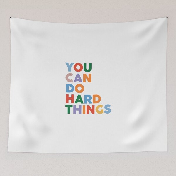 Item preview, You Can Do Hard Things Motivational Quote designed and sold by Love Between Pages.