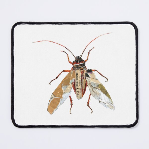 Item preview, The Metamorphosis – Kafka | Literary Collage Art Print | Beetle Insect Book Poster designed and sold by OzzFrequency.