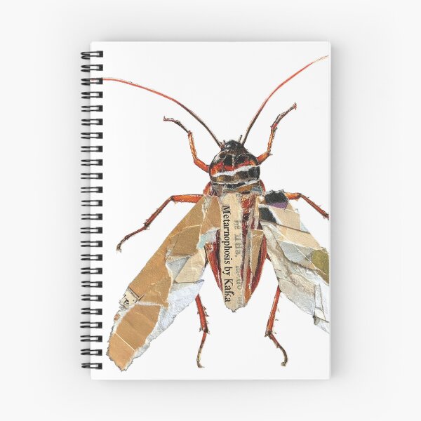 Item preview, The Metamorphosis – Kafka | Literary Collage Art Print | Beetle Insect Book Poster designed and sold by OzzFrequency.