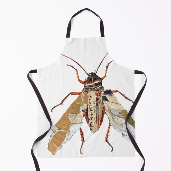 Item preview, The Metamorphosis – Kafka | Literary Collage Art Print | Beetle Insect Book Poster designed and sold by OzzFrequency.
