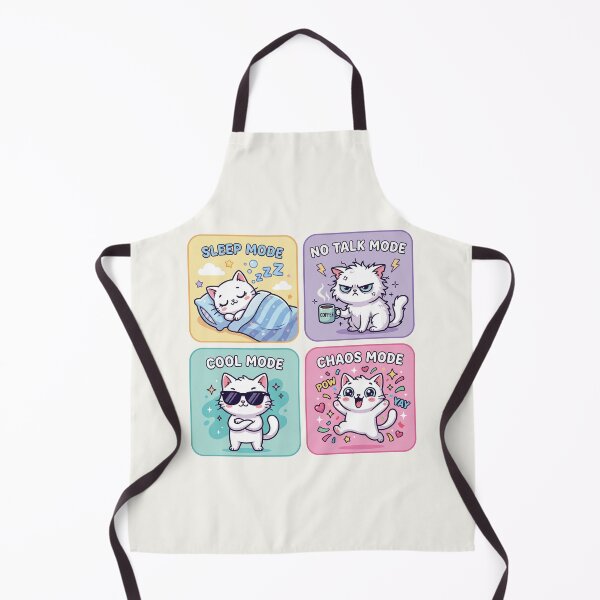 Item preview, Kawaii Cat Mood Funny Cute Pastel Cartoon Bundle designed and sold by DaVinciFeather.
