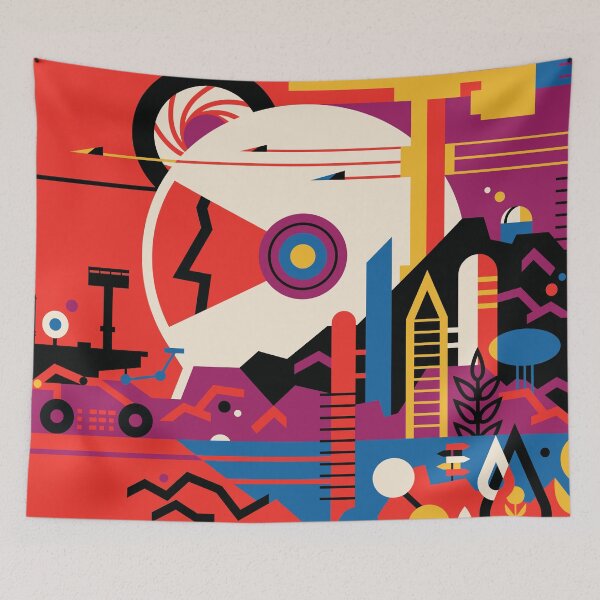 Item preview, JPL Visions of the Future, Mars (2018) illustrated by Jet Propulsion Laboratory (JPL)  NASA designed and sold by Revulet.