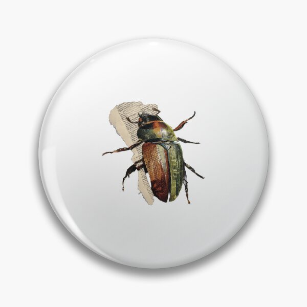 Item preview, The Metamorphosis – Kafka | Literary Collage Art Print | Beetle Insect Book Poster designed and sold by OzzFrequency.