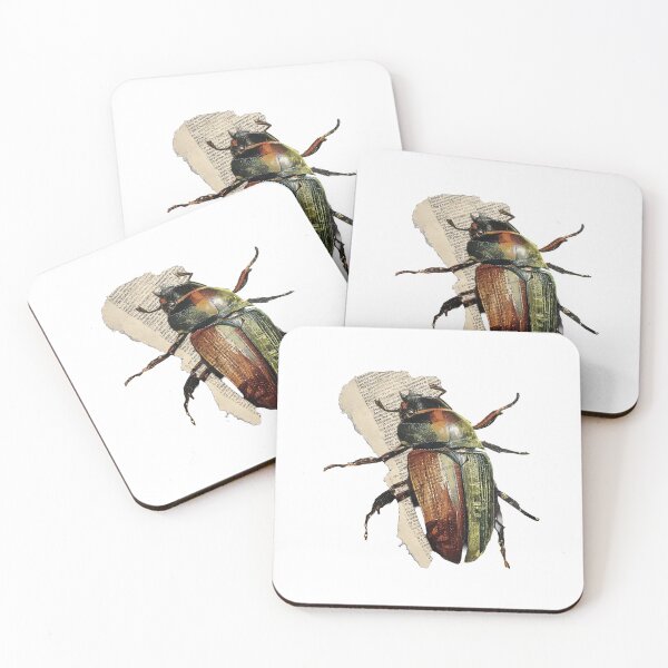 Item preview, The Metamorphosis – Kafka | Literary Collage Art Print | Beetle Insect Book Poster designed and sold by OzzFrequency.