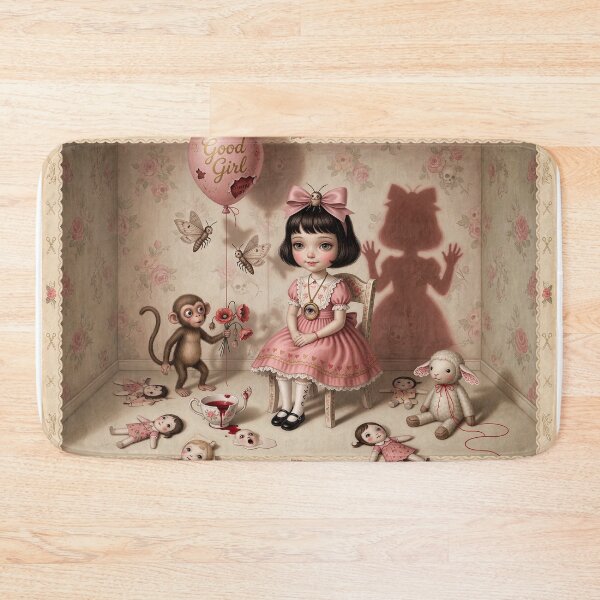 Item preview, Good Girl | Vintage Soft Surrealism, Lowbrow Art, Pale Pink Aesthetic designed and sold by Piagor.