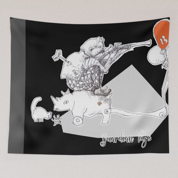 Item preview, Guardian Toys - Harlequin, Rhinoceros, Cat, Ladybug  (Drawing by ACCI) designed and sold by VanyssaGraphics.