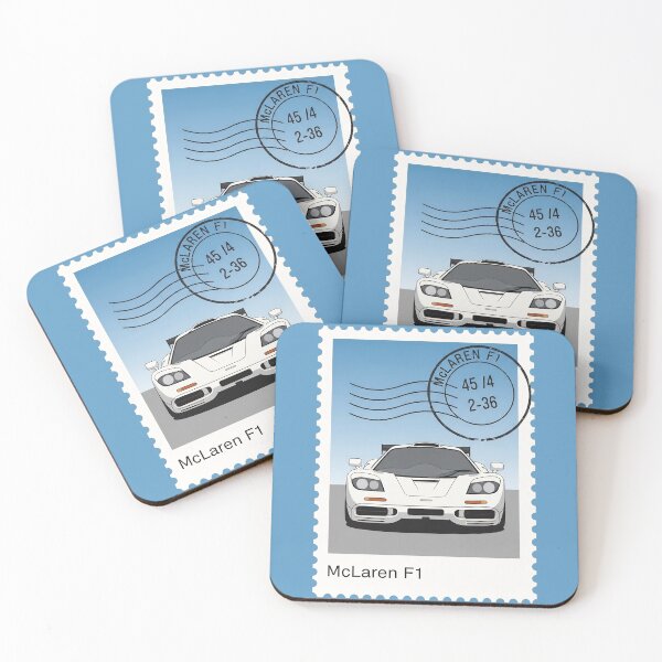 Item preview, McLaren F1 Ultimate Supercar Vintage Postage Stamp Art Poster designed and sold by Motorline44.