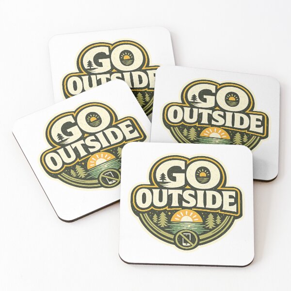 Item preview, Go Outside Retro Nature Design designed and sold by EastEndTownie.