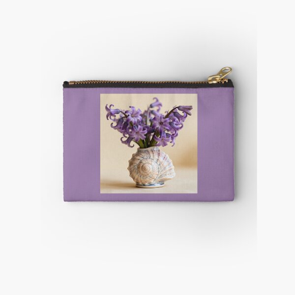 Item preview, Botanical Resurgence: Purple Hyacinths in Nautilus Shell designed and sold by AmDecor.