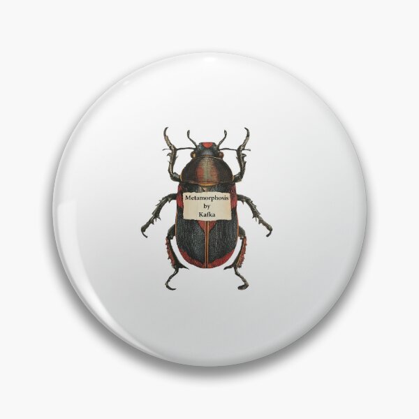 Item preview, The Metamorphosis – Kafka | Literary Collage Art Print | Beetle Insect Book Poster designed and sold by OzzFrequency.
