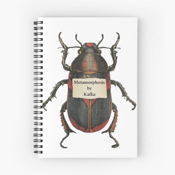 Item preview, The Metamorphosis – Kafka | Literary Collage Art Print | Beetle Insect Book Poster designed and sold by OzzFrequency.