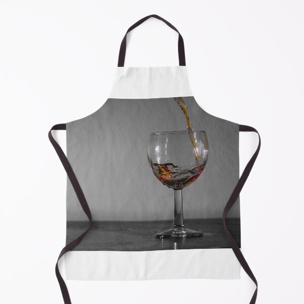 Item preview, Wine Glass With Pouring Amber Liquid And Splash In Minimal Monochrome Composition designed and sold by Nmallia.