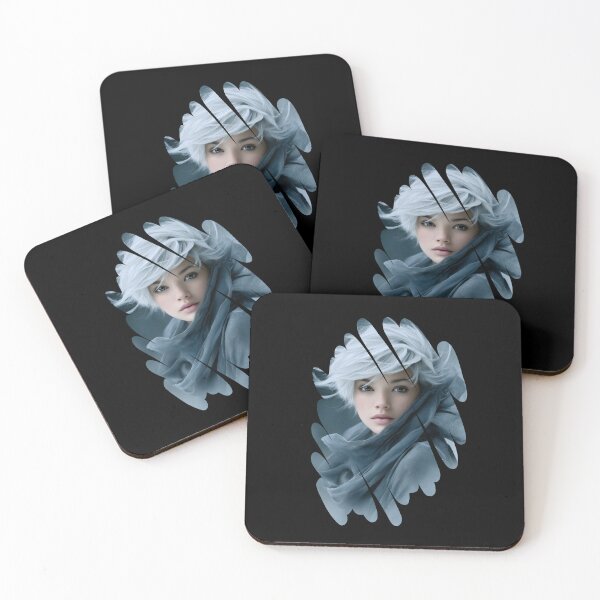 Item preview, Shattered Glass Effect Winter Queen - Cold Tones Ethereal Fairy Art designed and sold by illeN-Art-World.