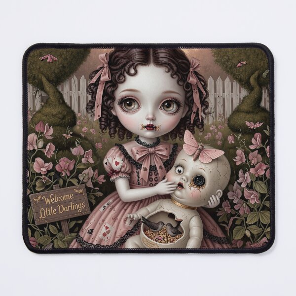 Item preview, Welcome Little Darlings | Vintage Soft Surrealism, Lowbrow Art, Pale Pink Aesthetic designed and sold by Piagor.