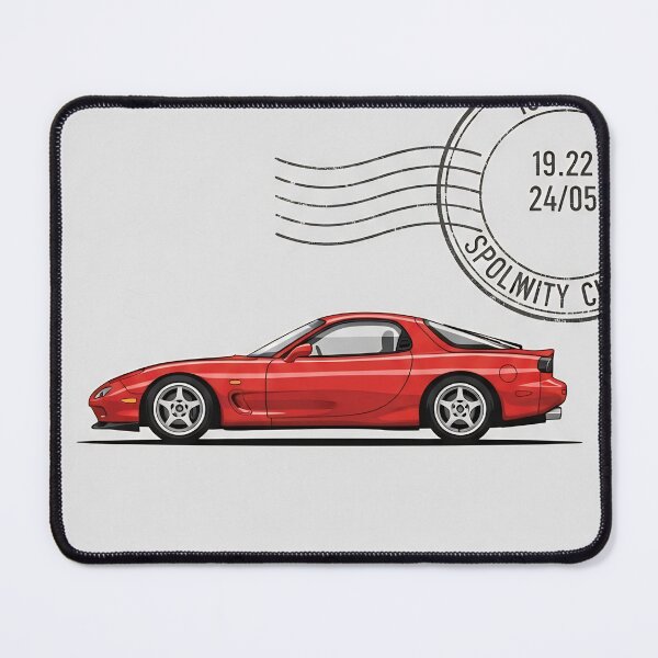 Item preview, Mazda RX-7 FD JDM Rotary Legend Vintage Postage Stamp Art designed and sold by Motorline44.